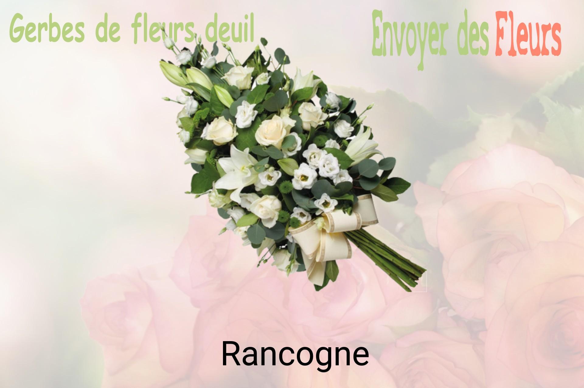 Gerbe de fleurs de deuil livrée à Rancogne